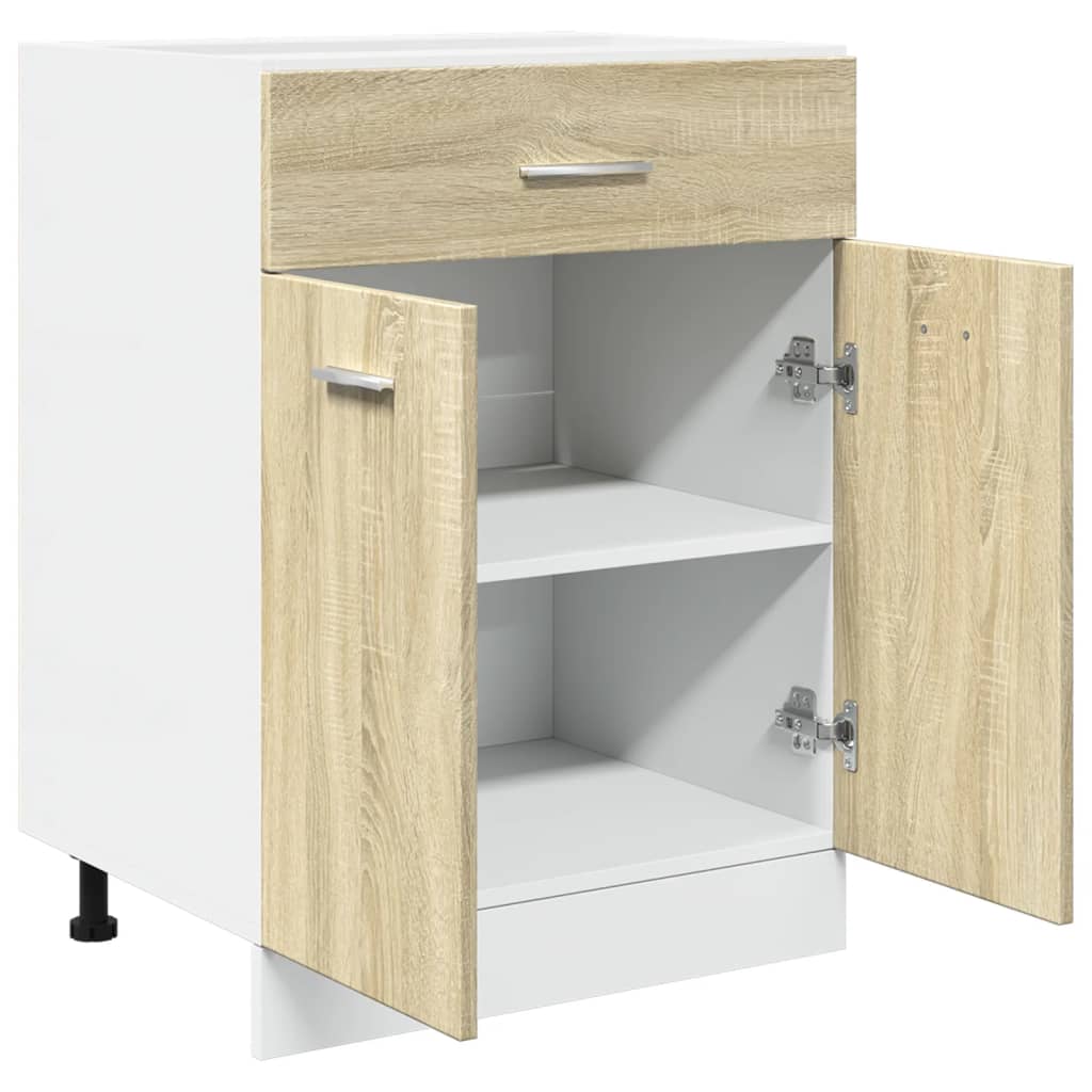 Drawer Bottom Cabinet "Lyon" Sonoma Oak 60x46x81.5 cm