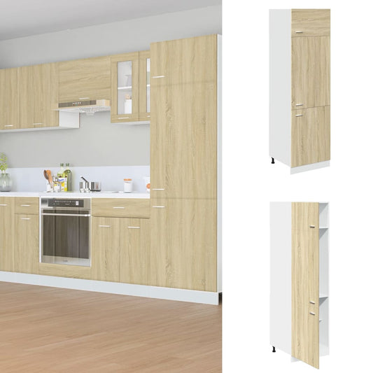Refrigerator Cabinet "Lyon" Sonoma Oak 60x57x207 cm