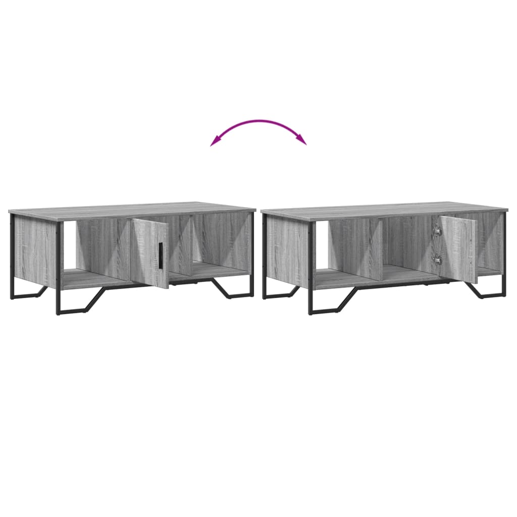 Coffee Table Grey Sonoma 100x51x40 cm Engineered Wood