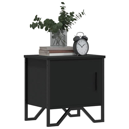 Bedside Cabinet Black 40x30x40 cm Engineered Wood