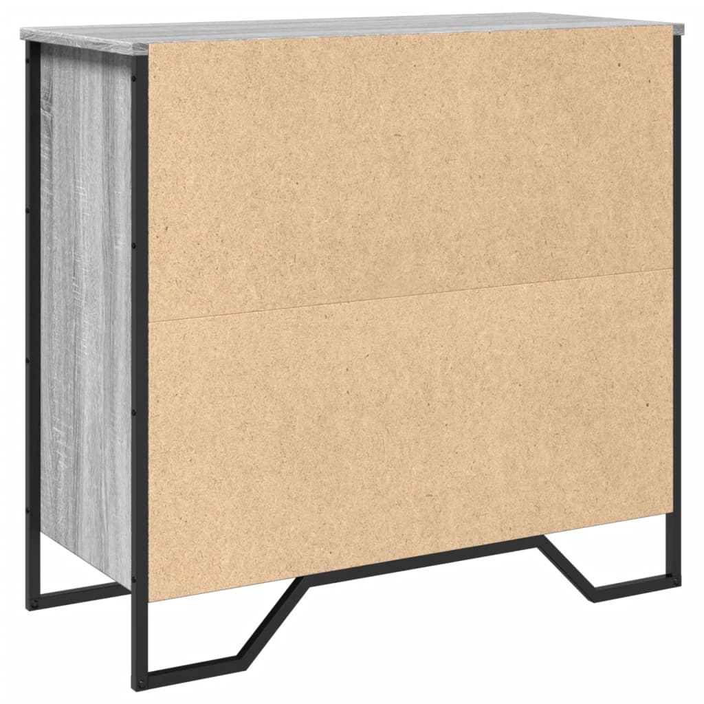 Sideboard Grey Sonoma 79.5x35.5x74.5 cm Engineered Wood