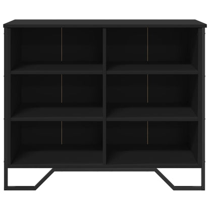 Sideboard Black 91x35.5x74.5 cm Engineered Wood