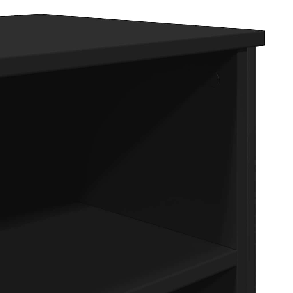 Sideboard Black 91x35.5x74.5 cm Engineered Wood