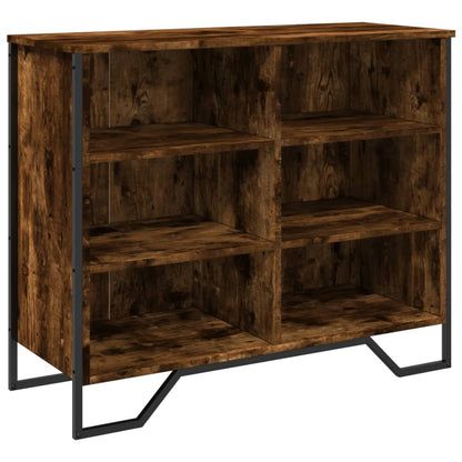 Sideboard Smoked Oak 91x35.5x74.5 cm Engineered Wood