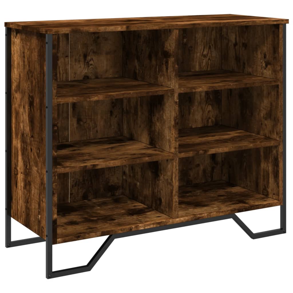 Sideboard Smoked Oak 91x35.5x74.5 cm Engineered Wood