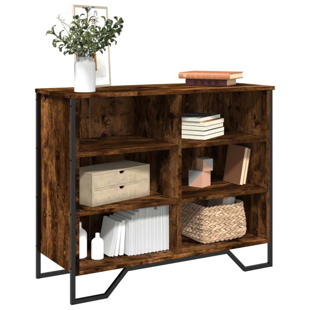 Sideboard Smoked Oak 91x35.5x74.5 cm Engineered Wood