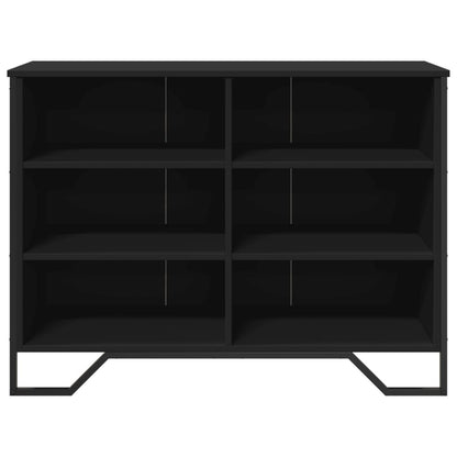 Sideboard Black 101x35.5x74.5 cm Engineered Wood