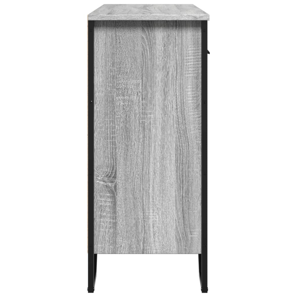 Sideboard Grey Sonoma 97x32.5x74.5 cm Engineered Wood