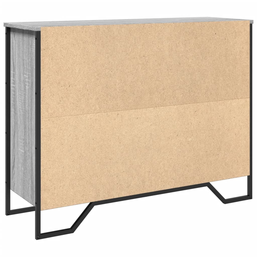 Sideboard Grey Sonoma 97x32.5x74.5 cm Engineered Wood