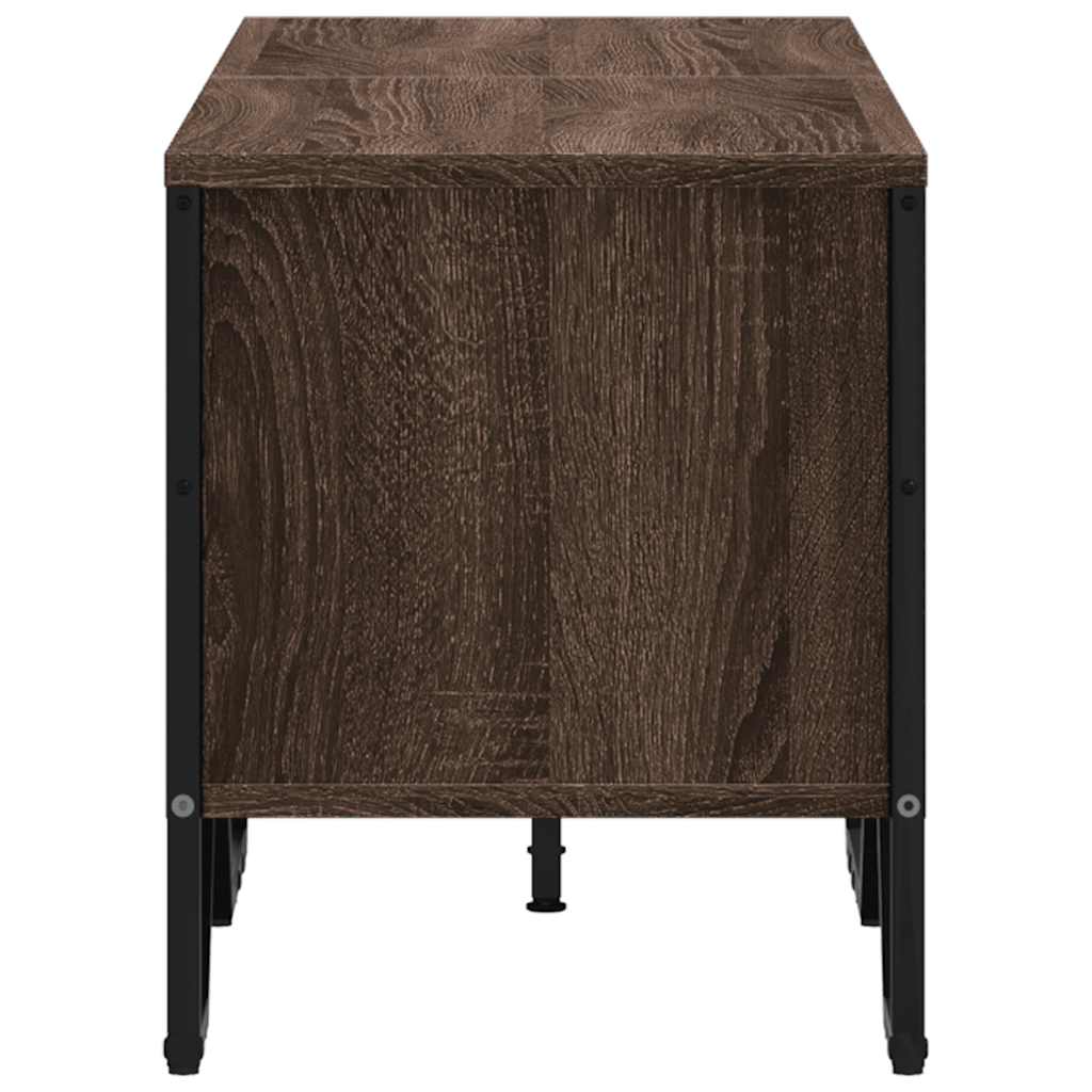 TV Cabinet Brown Oak 122x34x41 cm Engineered Wood