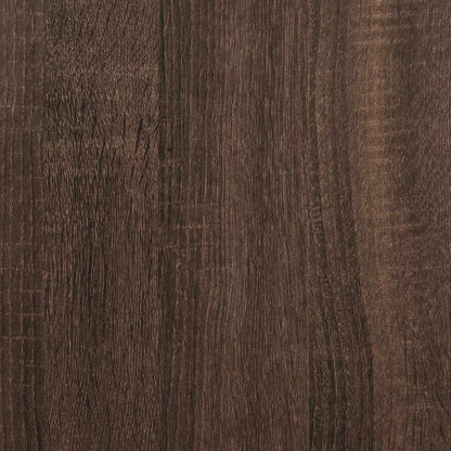 TV Cabinet Brown Oak 122x34x41 cm Engineered Wood