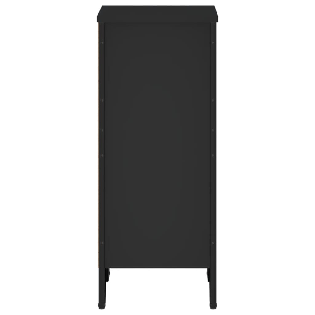 Bookcase Black 50x31x74.5 cm Engineered Wood