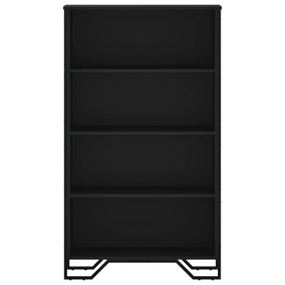 Bookcase Black 80x31x137.5 cm Engineered Wood