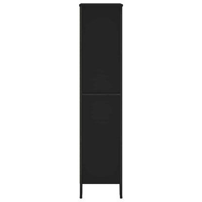Bookcase Black 80x31x137.5 cm Engineered Wood