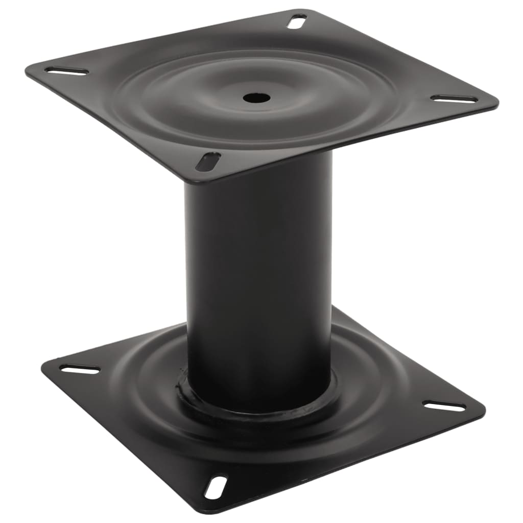 Boat Seat Pedestal Black 18 cm Steel