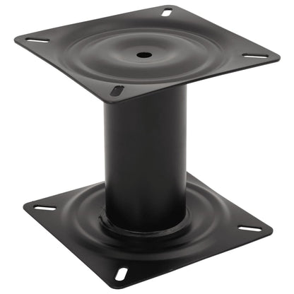 Boat Seat Pedestal Black 18 cm Steel