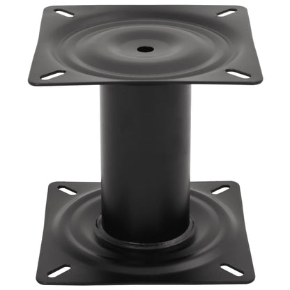 Boat Seat Pedestal Black 18 cm Steel