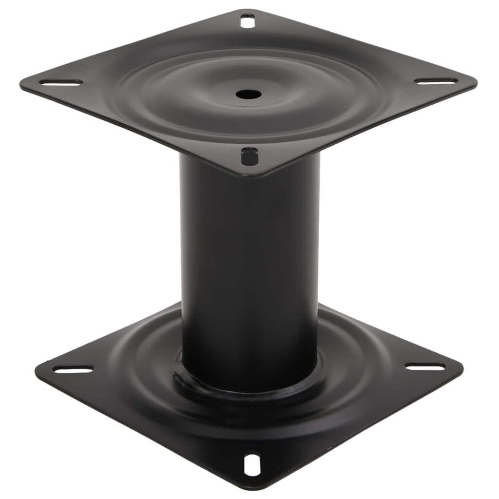 Boat Seat Pedestal Black 18 cm Steel