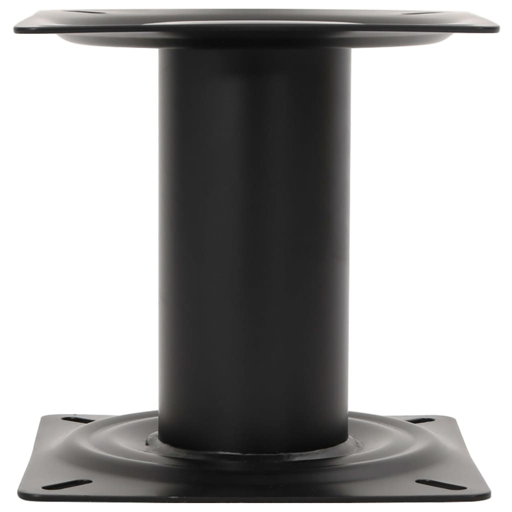 Boat Seat Pedestal Black 18 cm Steel