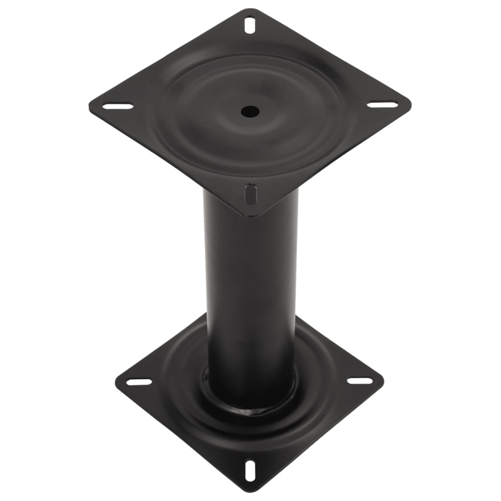 Boat Seat Pedestal Black 33 cm Steel