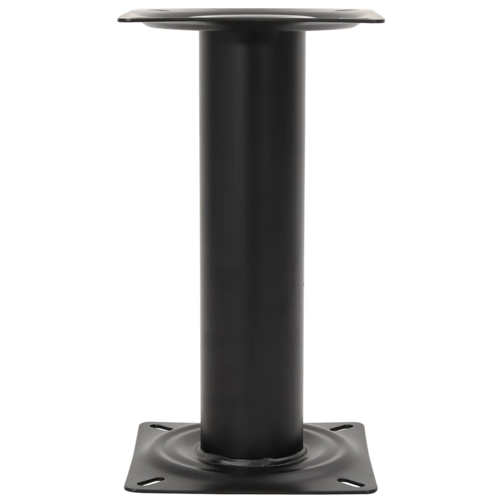Boat Seat Pedestal Black 33 cm Steel