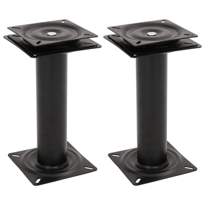 2 pcs Boat Seat Pedestals with 360° Seat Swivel Steel