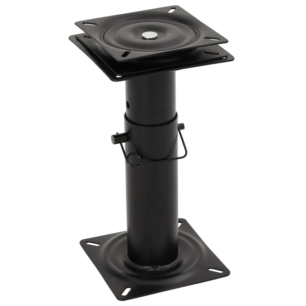 2 pcs Boat Seat Pedestals with 360° Seat Swivel Adjustable Steel