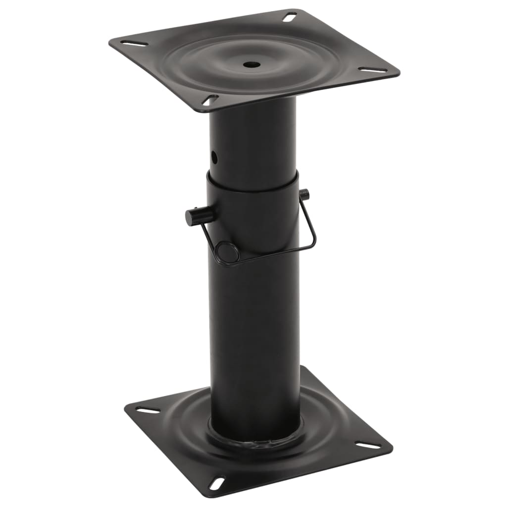2 pcs Boat Seat Pedestals with 360° Seat Swivel Adjustable Steel