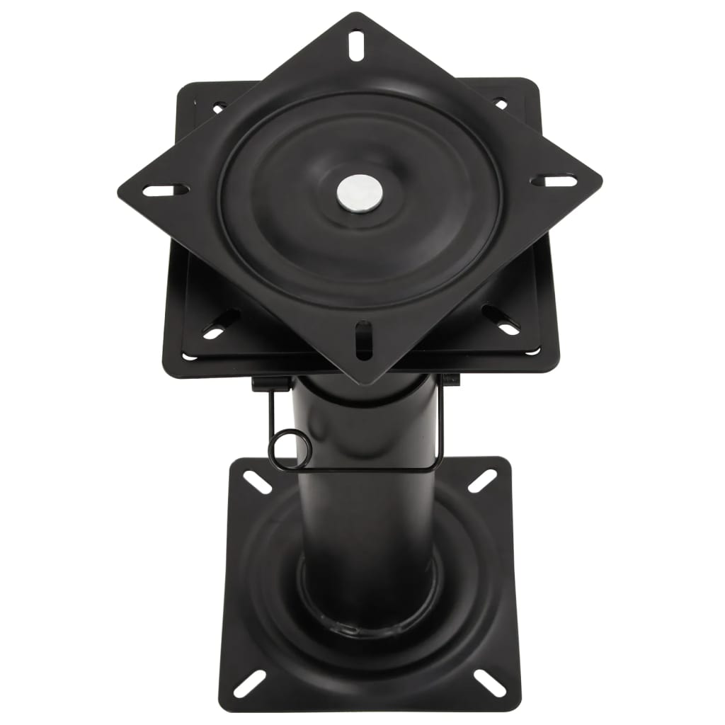 2 pcs Boat Seat Pedestals with 360° Seat Swivel Adjustable Steel
