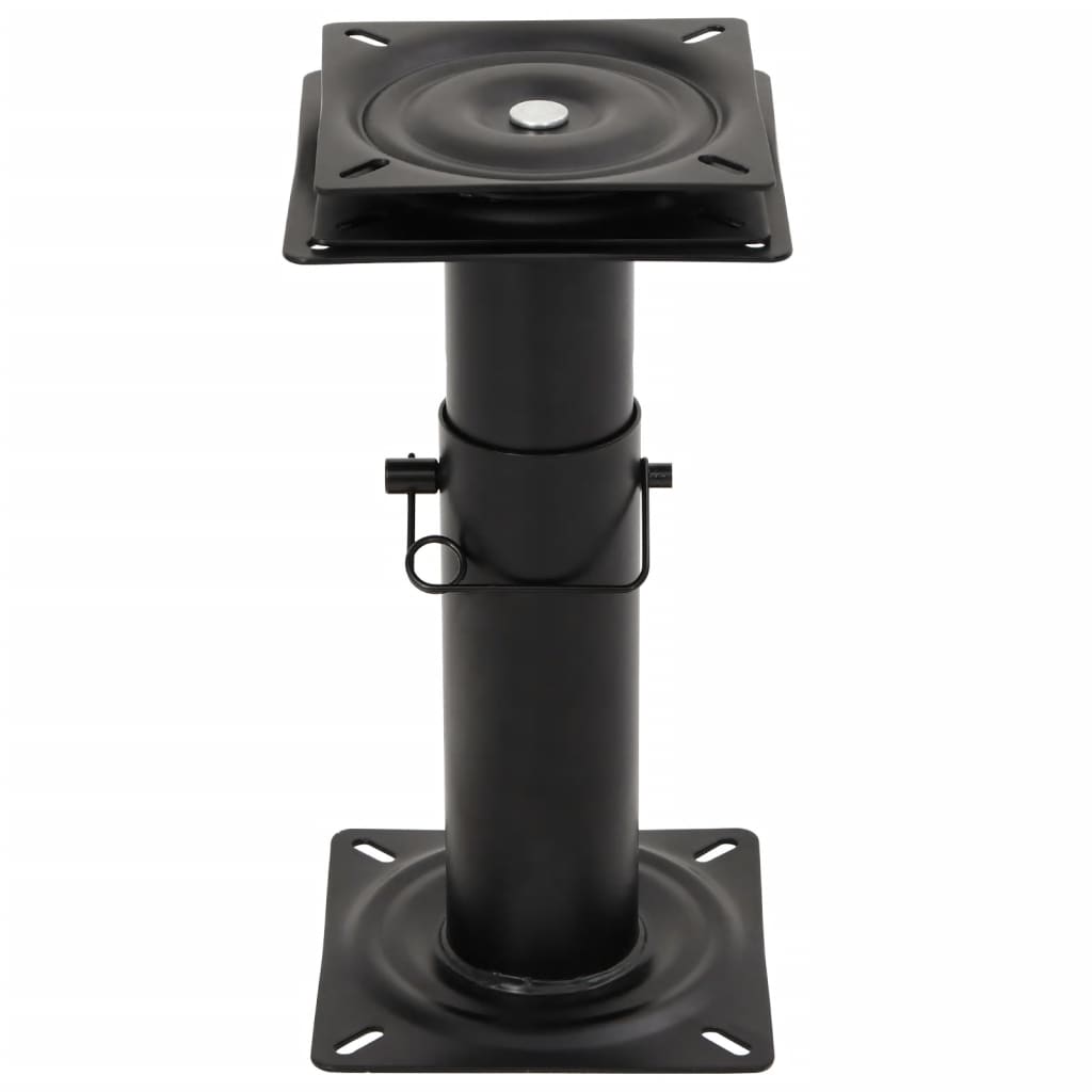 2 pcs Boat Seat Pedestals with 360° Seat Swivel Adjustable Steel