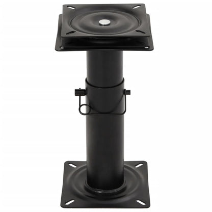 2 pcs Boat Seat Pedestals with 360° Seat Swivel Adjustable Steel