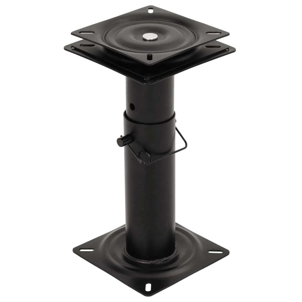 2 pcs Boat Seat Pedestals with 360° Seat Swivel Adjustable Steel