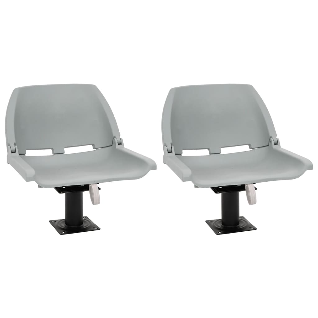 Boat Seats 2 pcs with Pedestal 360° Rotatable