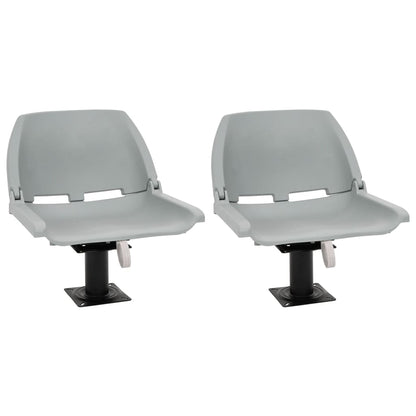 Boat Seats 2 pcs with Pedestal 360° Rotatable