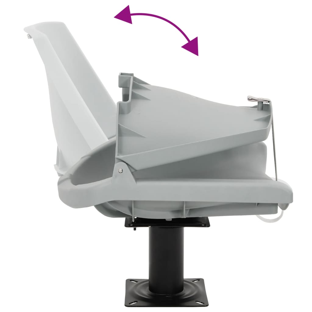 Boat Seats 2 pcs with Pedestal 360° Rotatable