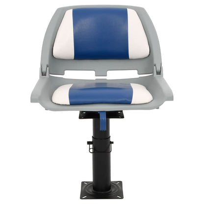 Boat Seats 2 pcs with Pedestal Height Adjustable 360° Rotatable
