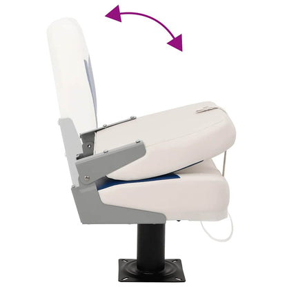 Boat Seats 2 pcs with Pedestal 360° Rotatable