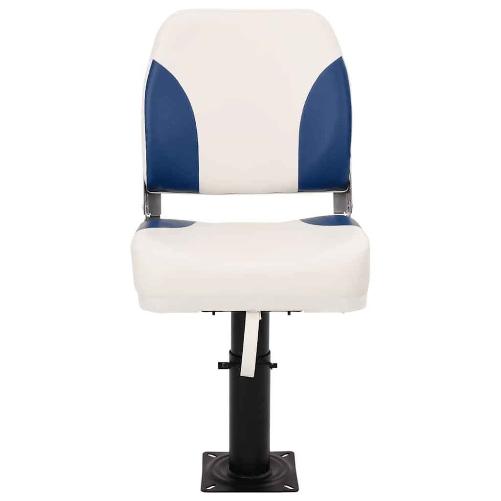 Boat Seats 2 pcs with Pedestal Height Adjustable 360° Rotatable