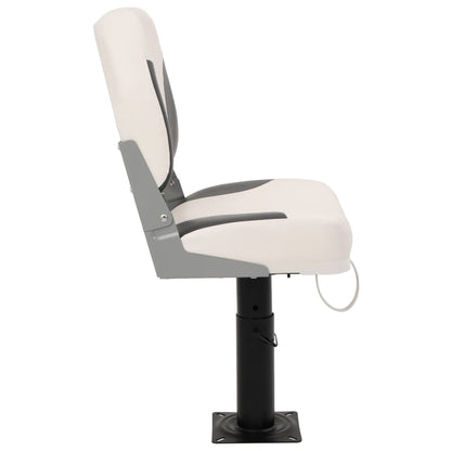 Boat Seat with Pedestal Height Adjustable 360° Rotatable