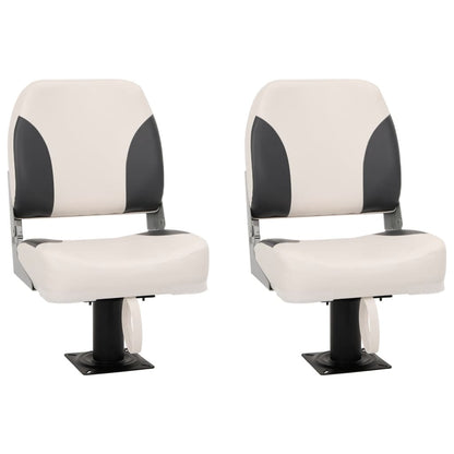Boat Seats 2 pcs with Pedestal 360° Rotatable