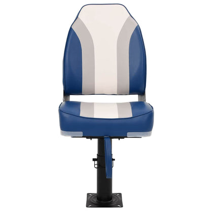 Boat Seats 2 pcs with Pedestal Height Adjustable 360° Rotatable