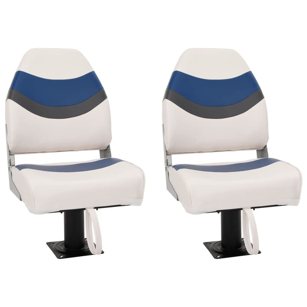 Boat Seats 2 pcs with Pedestal 360° Rotatable