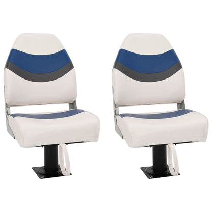 Boat Seats 2 pcs with Pedestal 360° Rotatable