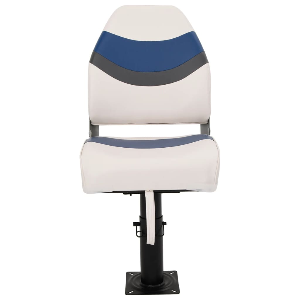 Boat Seats 2 pcs with Pedestal Height Adjustable 360° Rotatable