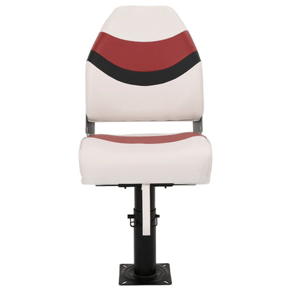 Boat Seats 2 pcs with Pedestal Height Adjustable 360° Rotatable