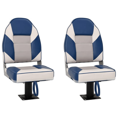 Boat Seats 2 pcs with Pedestal 360° Rotatable
