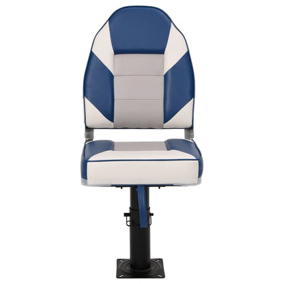 Boat Seats 2 pcs with Pedestal Height Adjustable 360° Rotatable