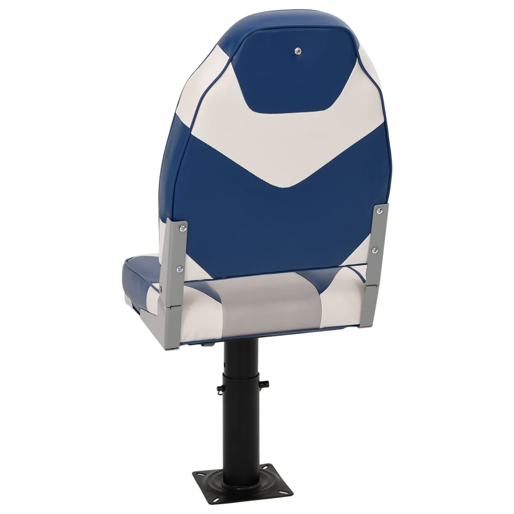 Boat Seats 2 pcs with Pedestal Height Adjustable 360° Rotatable