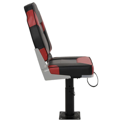 Boat Seat with Pedestal Height Adjustable 360° Rotatable