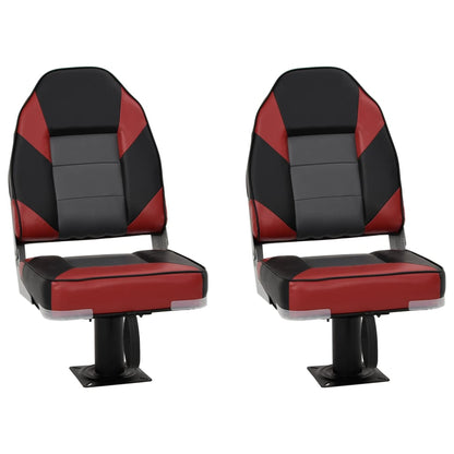 Boat Seats 2 pcs with Pedestal 360° Rotatable